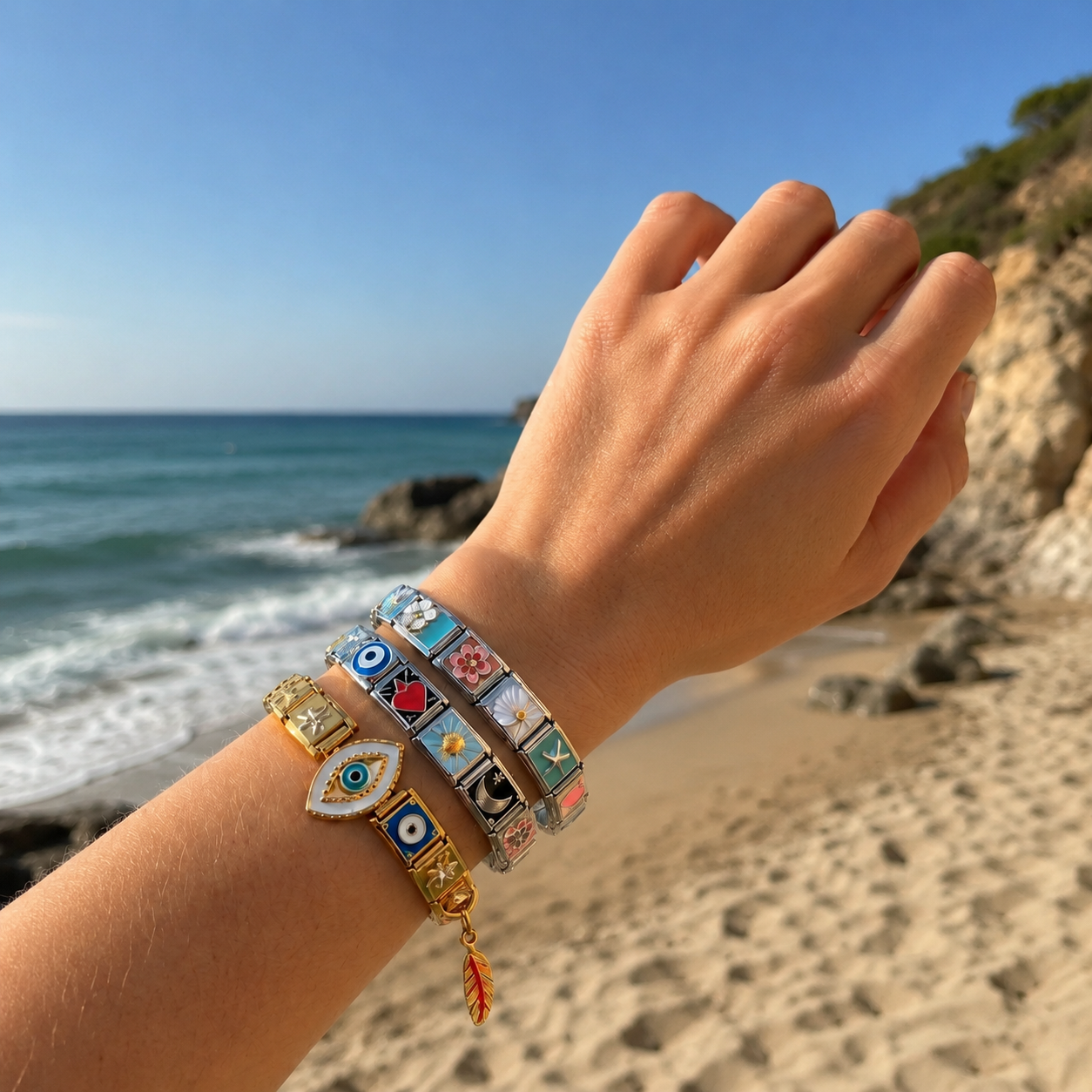 Pulsera Modular para Charms de Acero Inoxidable